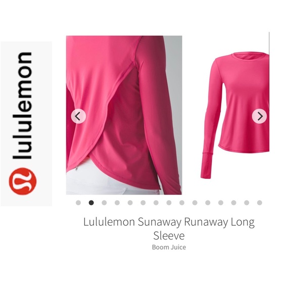 lululemon athletica Tops - LuLuLemon Sunaway Runaway. UPF 45 Boom Juice 8/10